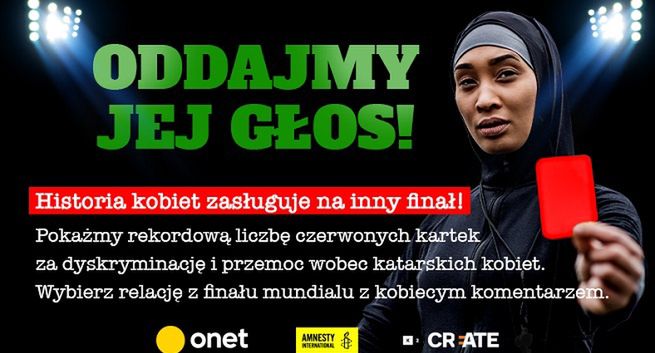 Kobiecy komentarz do finału mundialu. To część akcji społecznej „#OddajmyJejGłos”