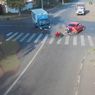 Rowerzysta o włos od śmierci