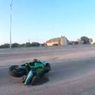 Motocyklista potrącony w trakcie wheelie