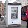 Pierwszy billboard, w którym pada śnieg