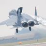 F-15 zderzył się w powietrzu z innym samolotem. Pilot wylądował tylko z jednym skrzydłem