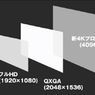 JVC Victor - 4096 x 2400 pikseli z projektora