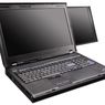 Notebook z dwoma wyświetlaczami LCD
