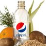 Pepsi w butelkach z trawy i obierek ziemniaków