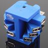 7-portowy obrotowy hub USB