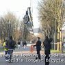 Studenci pobili rekord świata jeżdząc na 28metrowym rowerze (wideo)