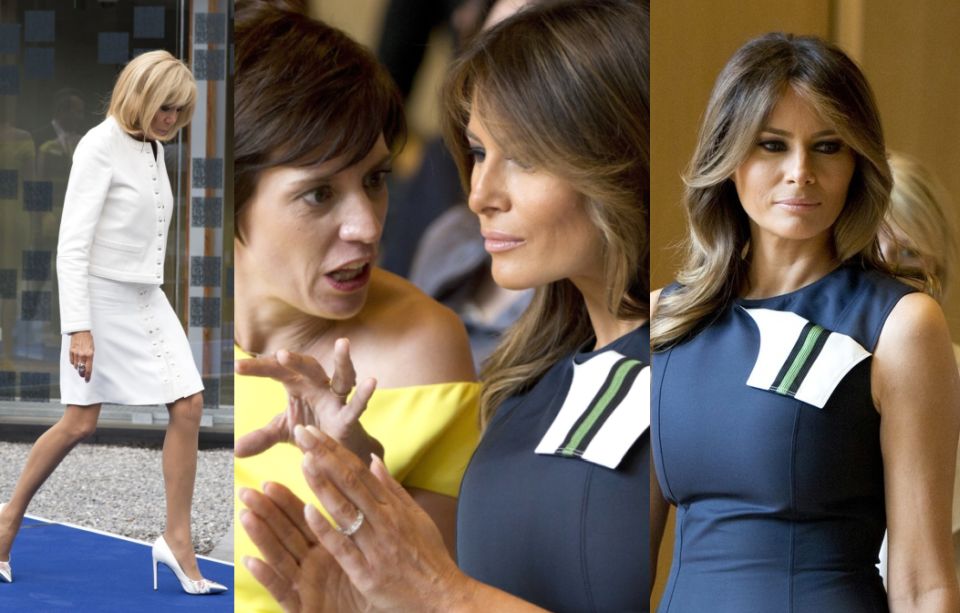 2Brigitte vs Melania na szczycie NATO. Która jest piękniejsza?