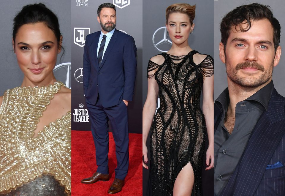 2Gal Gadot, Ben Affleck, Amber Heard i Henry Cavill