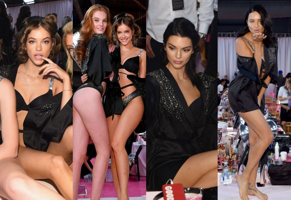 2Aniołki Victoria's Secret prezentują swoje wdzięki i posyłają buziaczki w oczekiwaniu na pokaz