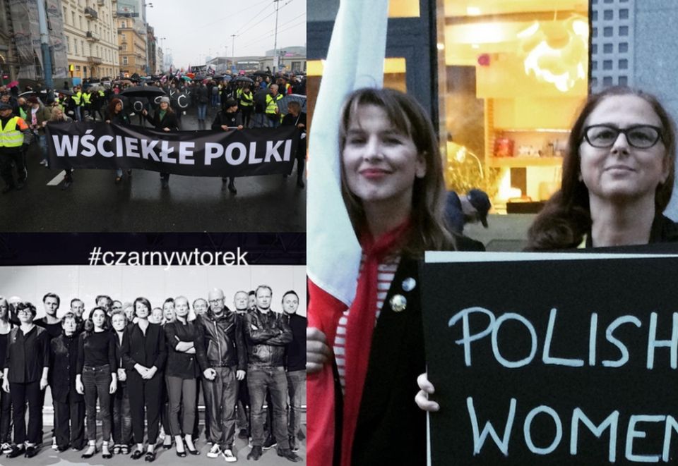 Znalezione obrazy dla zapytania Politycy na protestach kobiet-zdjecia