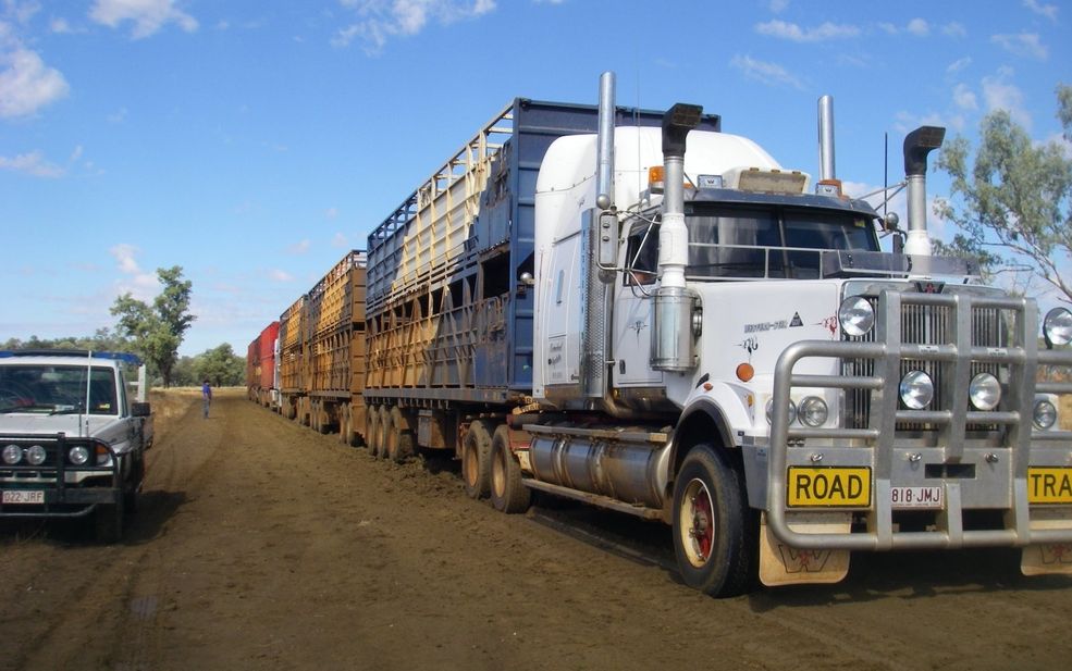 Niesamowite pociągi drogowe Road train