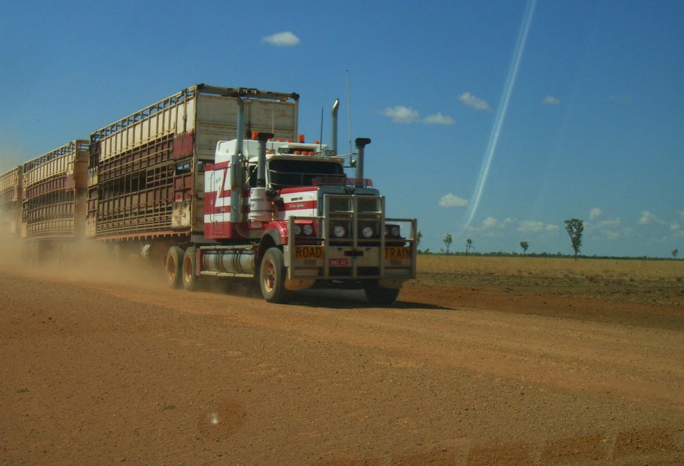 Niesamowite pociągi drogowe Road train
