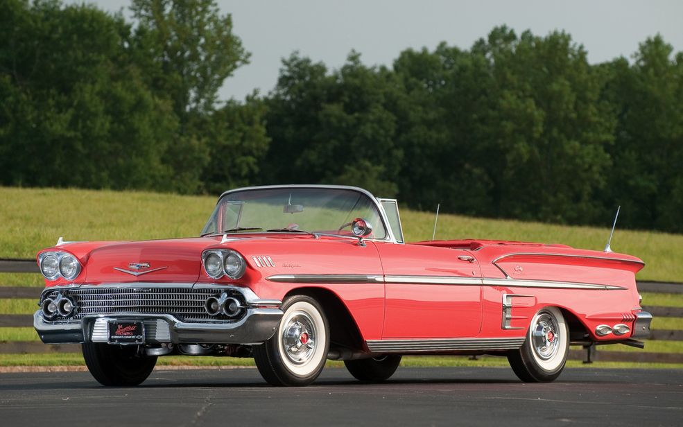 1958 Chevrolet Impala Ramjet Convertible (fot. good-wallpapers.com)