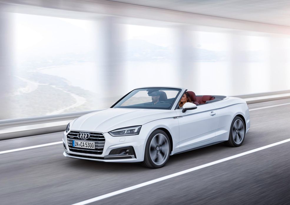 Dzięki lekkiej konstrukcji i sztywnej płycie podłogowej oraz elementom nadwozia, A5 Cabriolet waży 25 kg mniej niż jego poprzednik, natomiast S5 schudł o 45 kg. Do tego sztywność karoserii wzrosła o 40 proc. i to pomimo większych rozmiarów, zapewniających więcej przestrzeni dla osób siedzących w środku. 3 cm więcej miejsca na nogi wygospodarowano dla pasażerów z tyłu.