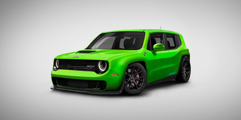Dodgy Renecat
Połączenie Dodge'a Challengera Hellcata z Jeepem Renegadem - dlaczego nie?. Jeśli pod maską pracuje 6,2-litrowe V8 z piekielnego kocura, nie mamy nic przeciwko takiemu zestawowi.