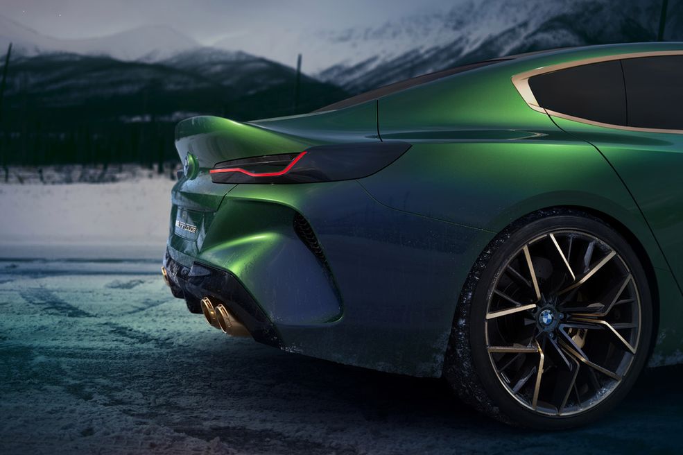 BMW M8 Gran Coupé to samochód o sportowym charakterze nie tylko z wyglądu, ale też konstrukcyjnie. Został zbudowany tak, aby zapewniać jak najlepsze osiągi. Wystarczy wspomnieć potężne hamulce czy dach wykonany z włókna węglowego, który pozwolił na obniżenie środka ciężkości.