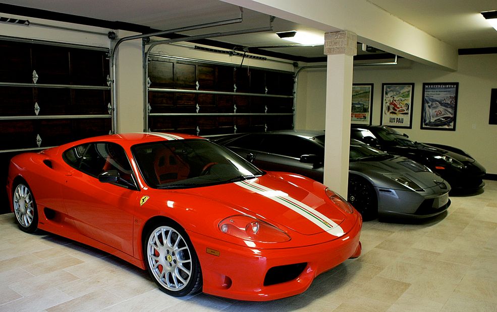 Ferrari F360 Challenge Stradale, Lamborghini Murcielago, Porsche Carrera GT (fot. luxury4play.com)