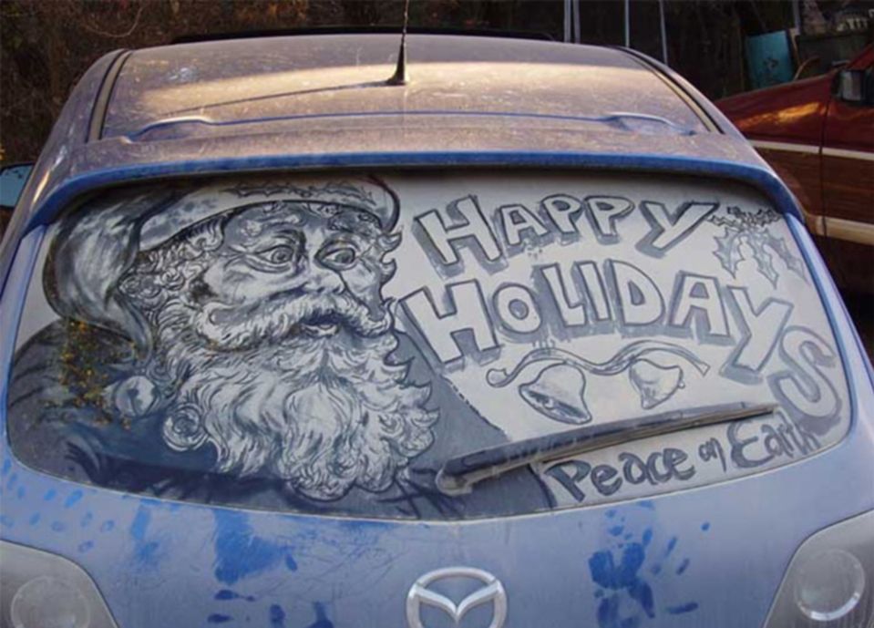 Dzieła sztuki na samochodach Mazda 3