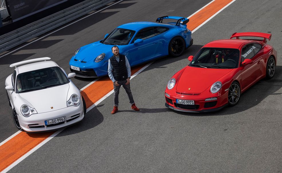 Mateusz Żuchowski i generacje Porsche 911 GT3