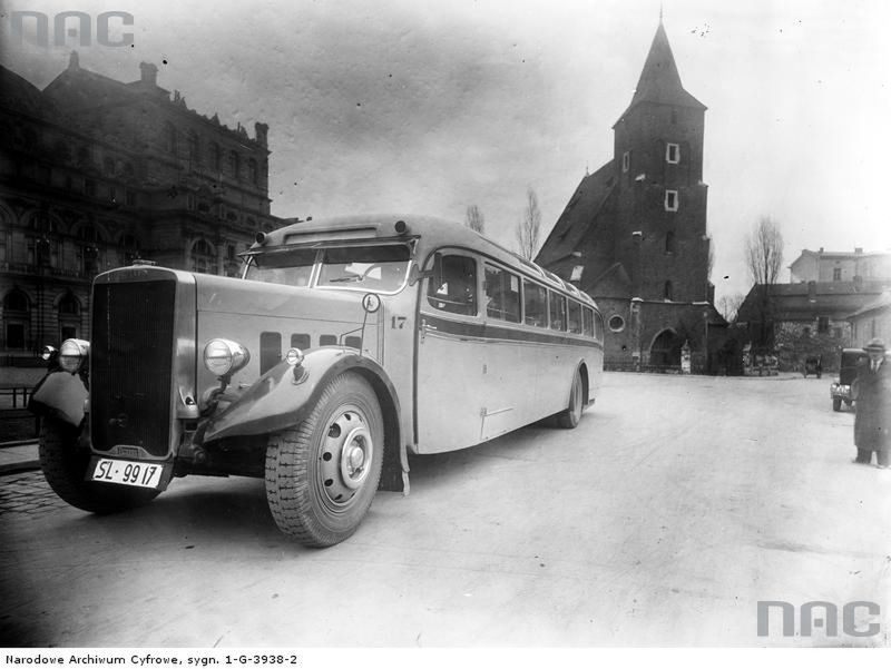 1937.03
Autobus Leyland; otwarcie linii autobusowej Kraków-Katowice