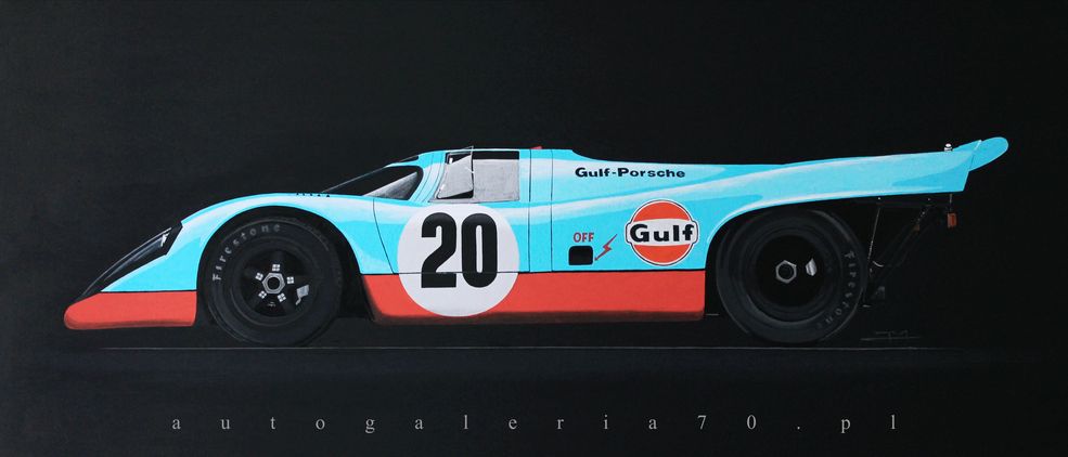 Steve McQueen za kierownicą Porsche 917 w 24 godzinnym wyścigu na torze w Le Mans stworzył niezapomnianą kreację w historii kina.