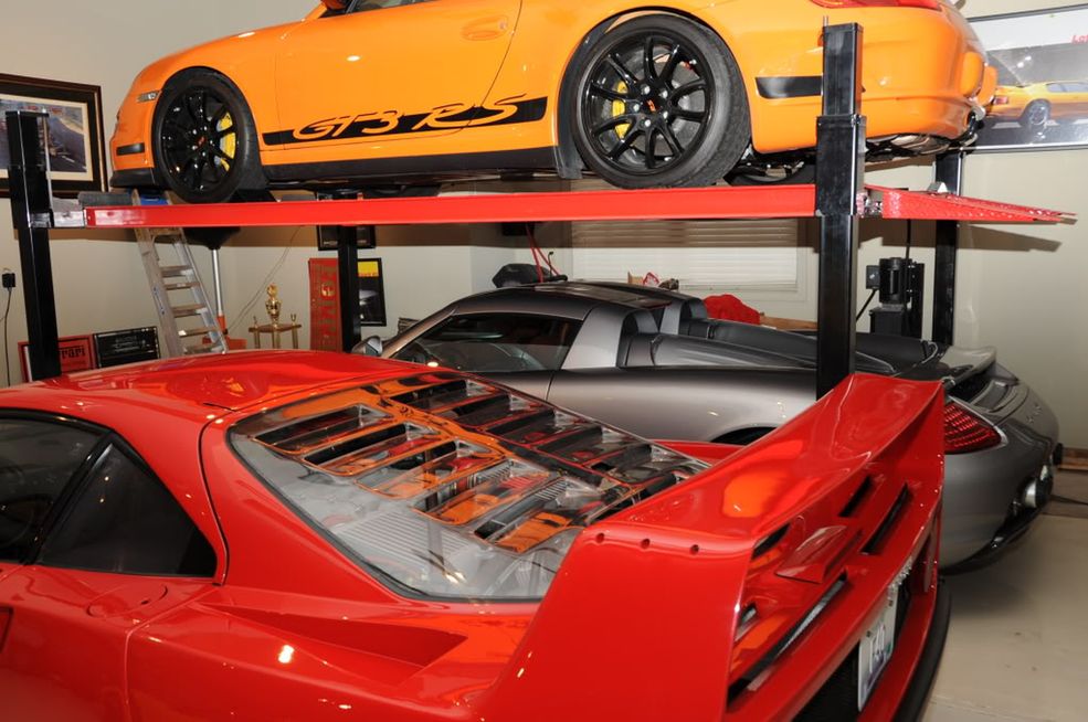 Porsche GT3 RS, Porsche Carrera GT, Ferrari F40 (fot. luxury4play.com)