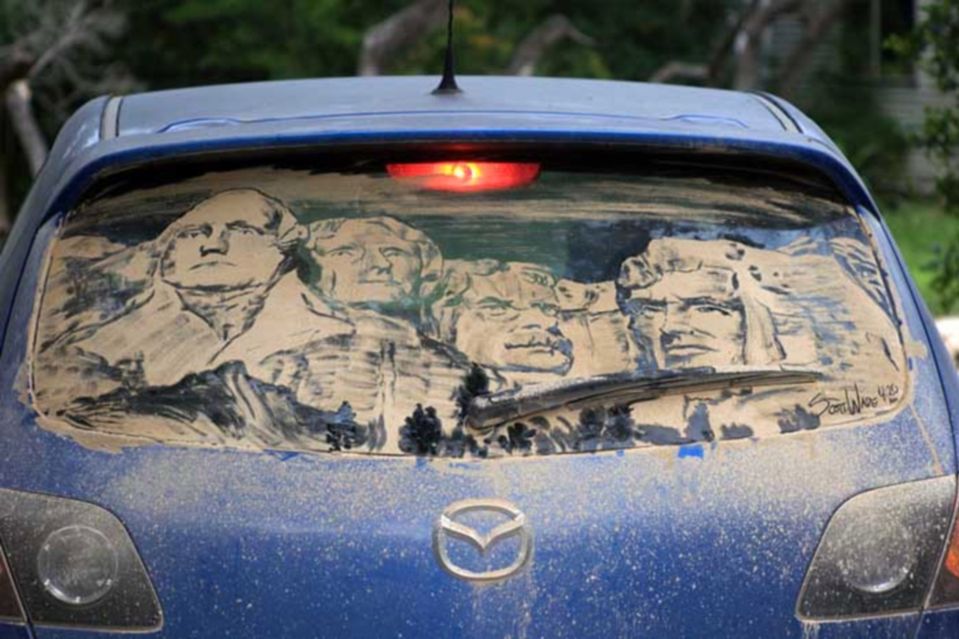 Dzieła sztuki na samochodach Mazda 3