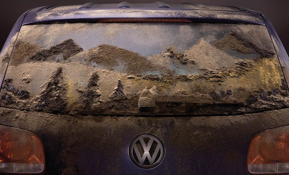 Dzieła sztuki na samochodach Volkswagen Touareg