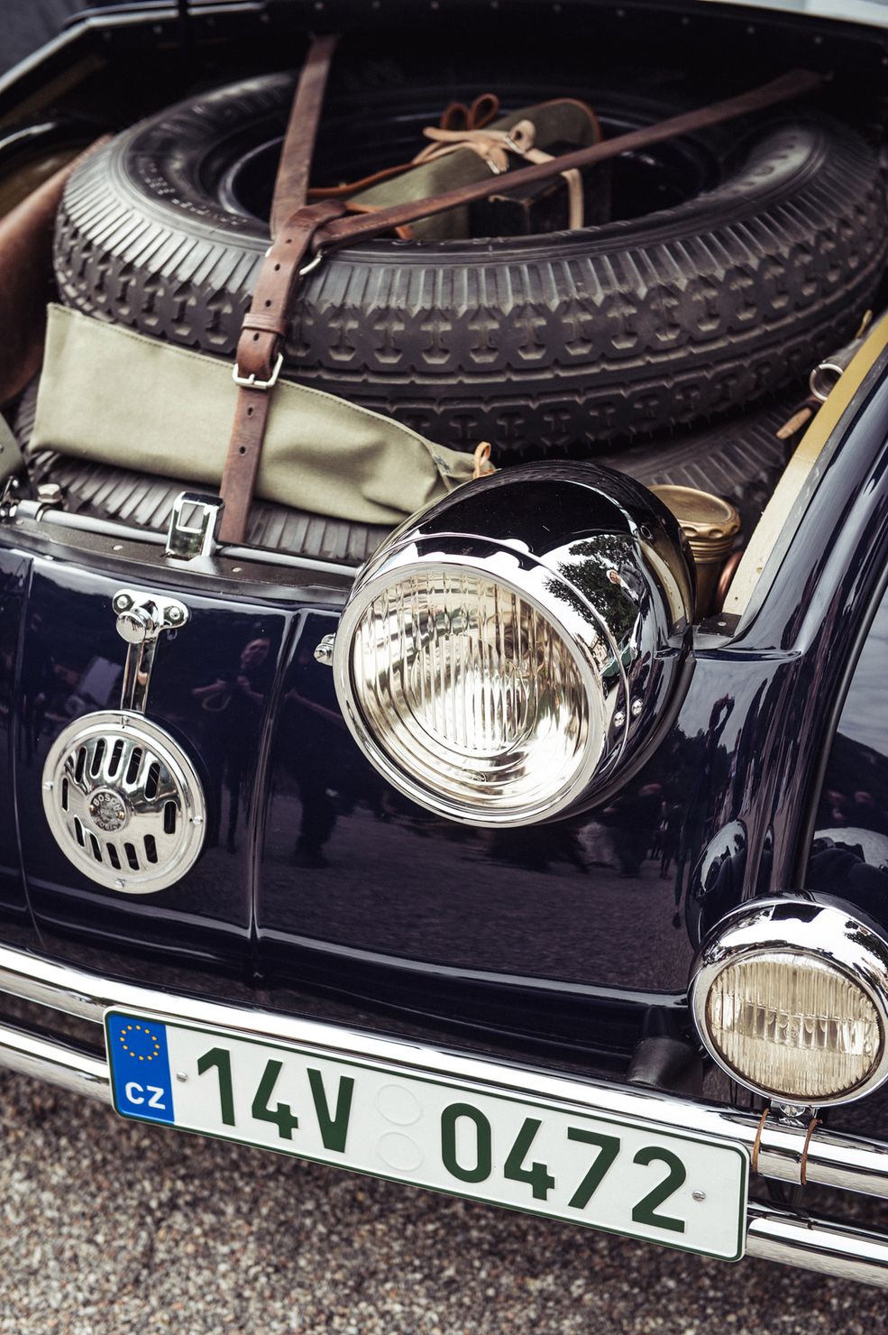 Detal samochodu Tatra 77 z 1934 r.