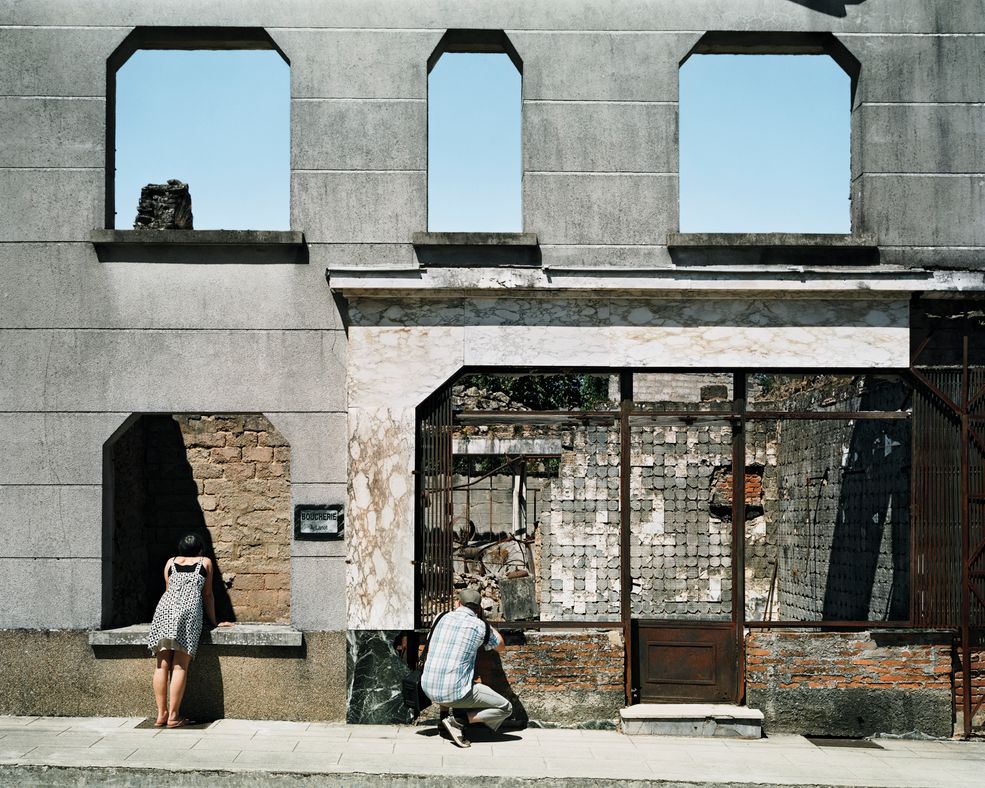 Wioska Oradour-sur-Glane zniszczona podczas II Wojny Światowej