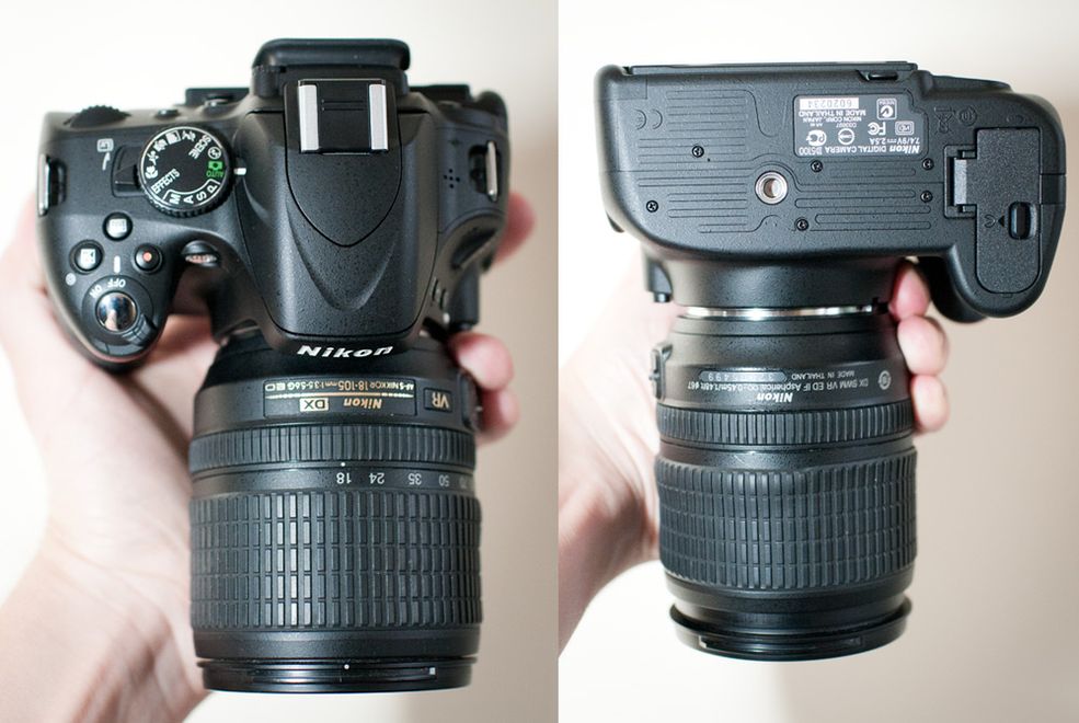 Nikon D5100 Z góry i z dołu
