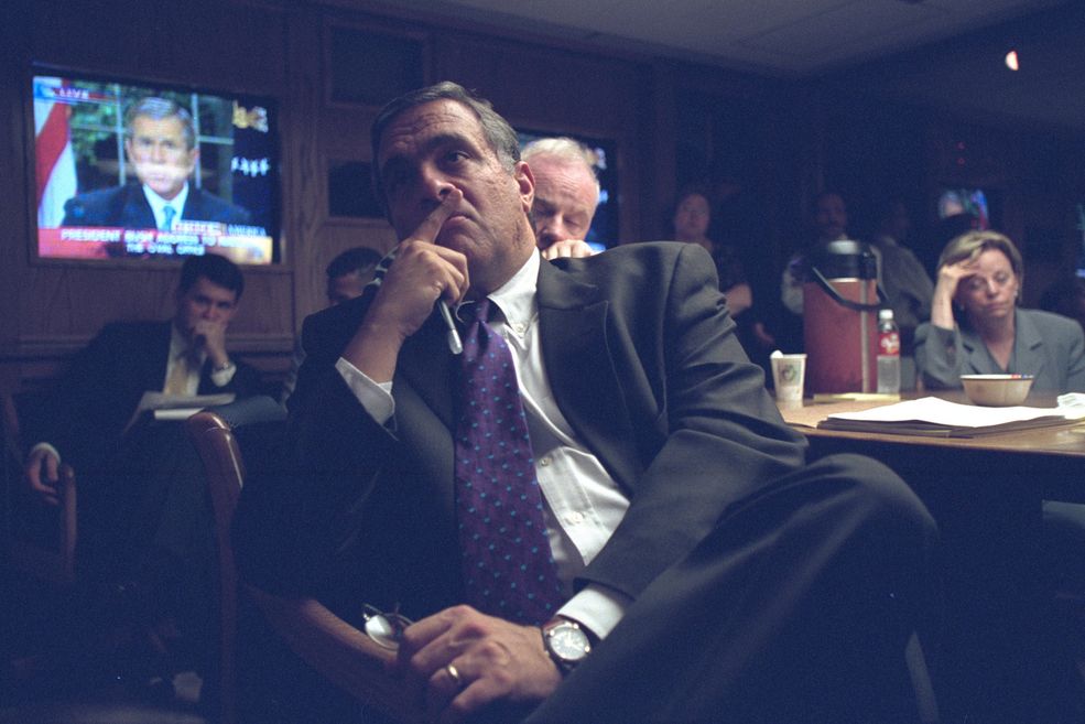 George Tenet Dyrektor CIA w PEOC (President's Emergency Operations Center)
