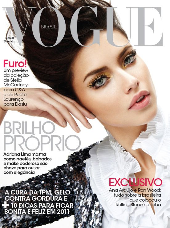 Miejsce 3 - Adriana Lima Okładka "Vogue Brasil", fot. Fabio Bartelt