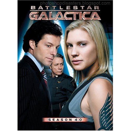 Battlestar Gallactica Starbuck Czy tylko mi się wydaje, że jeden z bohaterów Battlestar Gallactica wpatruje się w biust Porucznik Starbuck? Źródło:PSD Disasters.