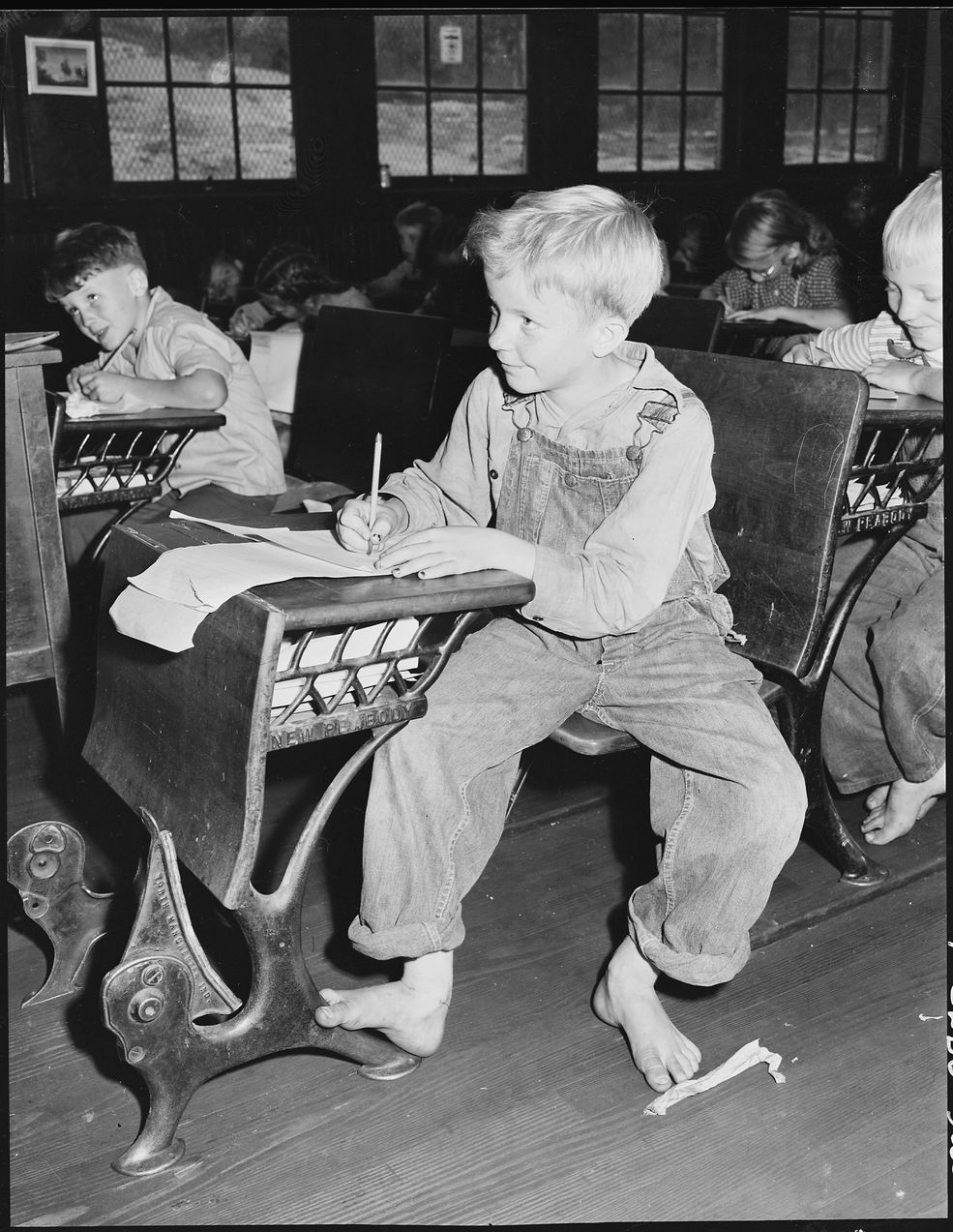 5 Dzieci górników w szkole w Kentucky, 1946, fot. Russell Lee.