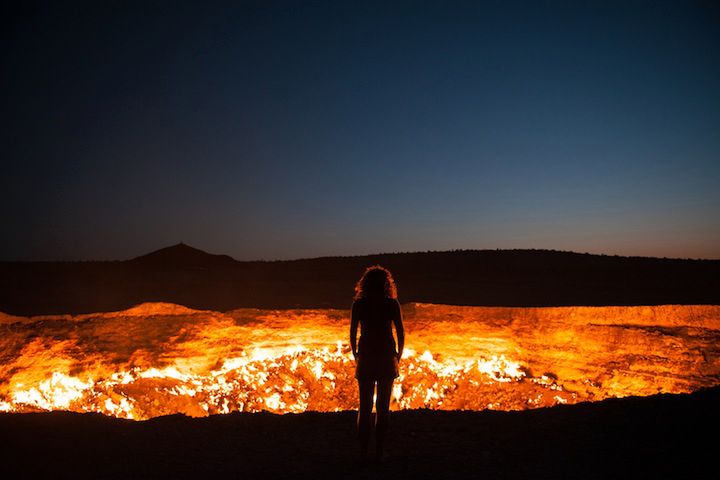 4 "Drzwi do piekła" - krater Darvaza w Turkmenistanie. Fot. Priscilla Locke/National Geographic Traveler Photo Contest