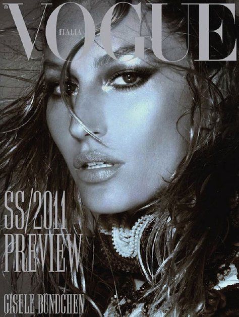Miejsce 1 - Gisele Bündchen Okładka "Vogue Italia", fot. Steven Meisel