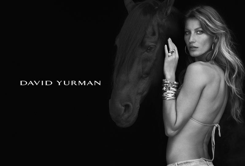 Miejsce 1 - Gisele Bündchen Kampania dla marki David Yurman, fot. Peter Lindbergh
