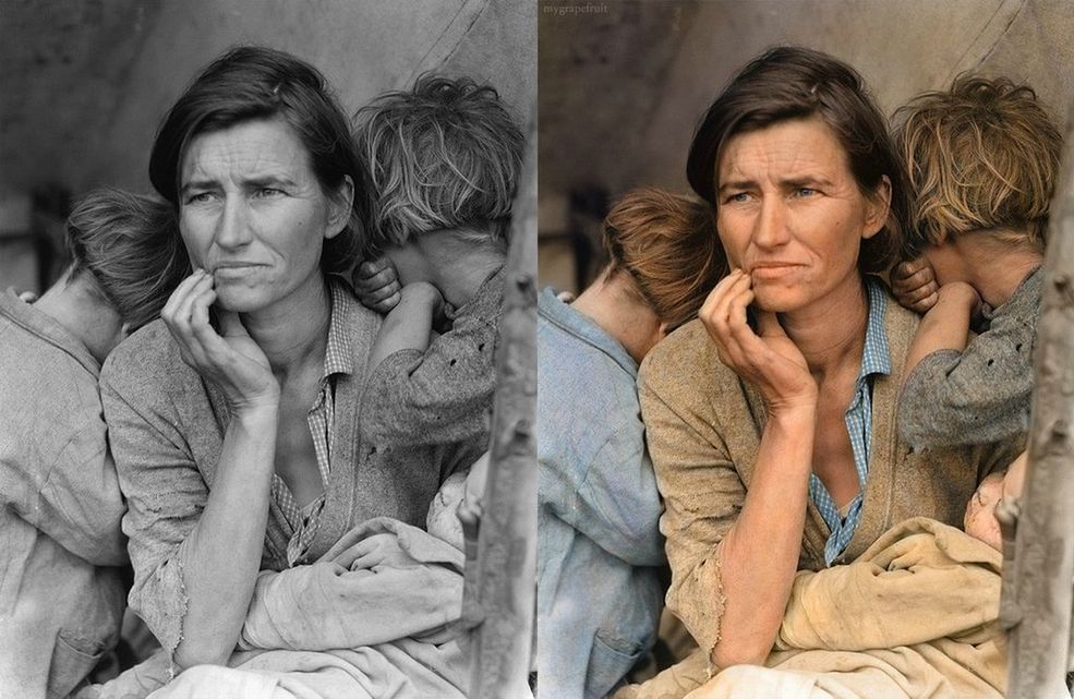 7 "Migrant Mother" - znane zdjęcie autorstwa Dorothei Lange (1936 r.). Więcej zdjęć: TUTAJ.