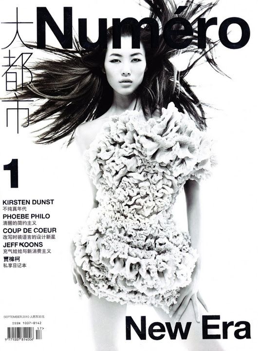 Miejsce 5 - Liu Wen Okładka magazynu "Numero", fot. Tiziano Magni
