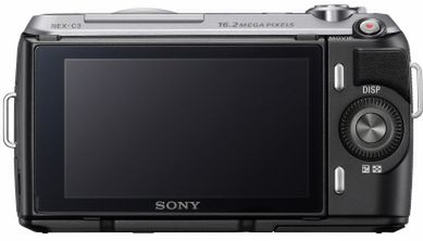Sony NEX C3 - tył Układ przycisków aparatu jest bardzo uproszczony, podobnie jak u starszych NEXów.