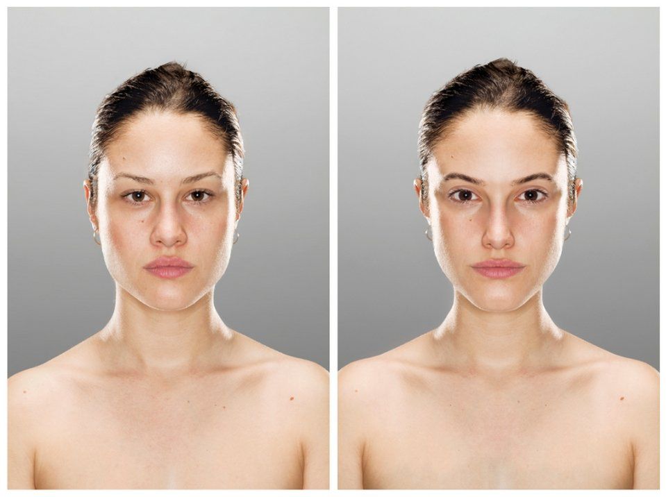 Następnie każde zdjęcie zmieniał w Photoshopie, pokazywał po kolei modelowi/modelce i mierzył ich fale mózgowe skanerem EEG.