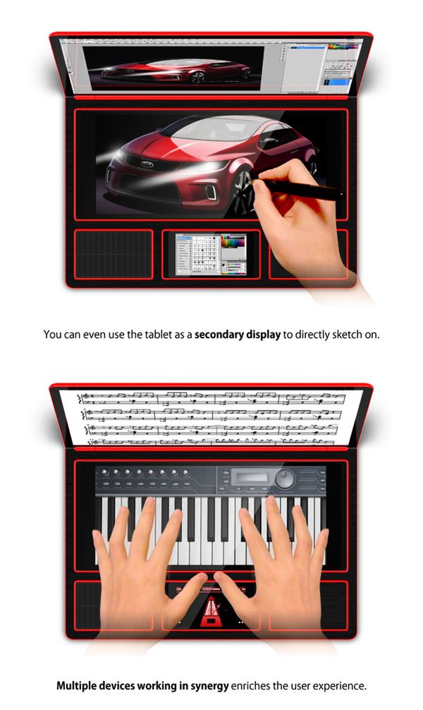 Bento Laptop Tablet Hybrid (źródło: Yanko Design)