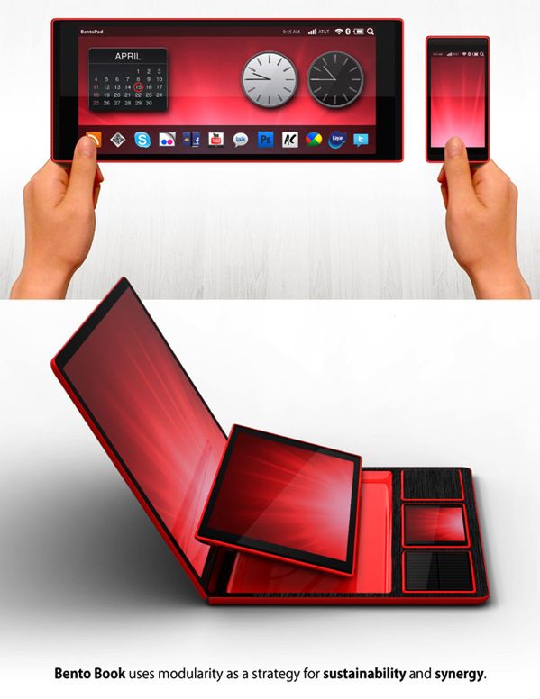Bento Laptop Tablet Hybrid (źródło: Yanko Design)