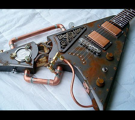 Steampunkowa gitara