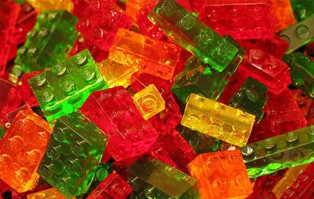 Klocki LEGO z żelków