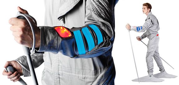 Na tej ilustracji widzimy połączenie nordic walkingu z… No właśnie z czym?
