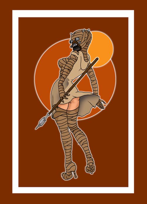 Tusken-Raider-Pinup-Phone-Skin