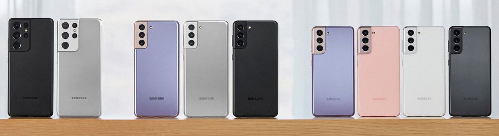 The Galaxy S21 Ultra, S21 + and S21 come in a variety of colors