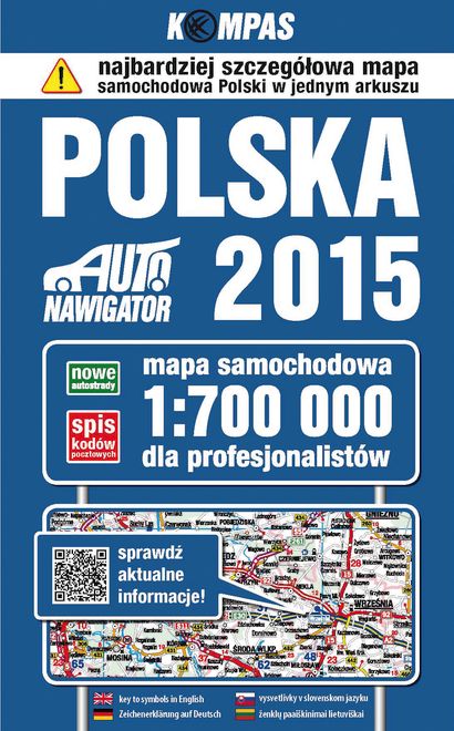 mapa samochodowa polski 2015 Polska 2015 mapa samochodowa dla profesjonalistów 1: 700 000 